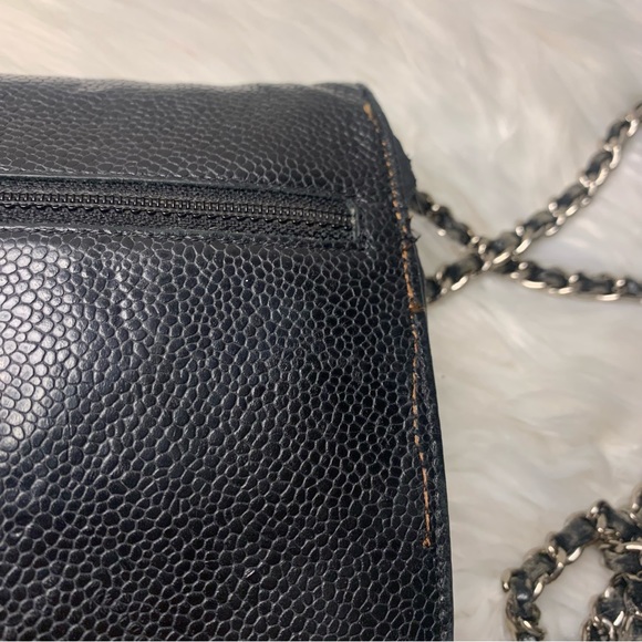 Chanel Black Caviar Timeless Wallet on Chain - Picture 5 of 15